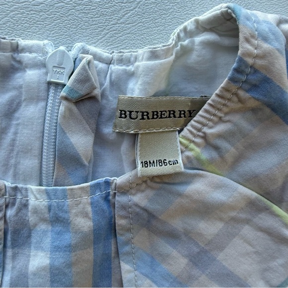 Baby kid dress sleeveless 12/18 months Burberry blue - Picture 2 of 2